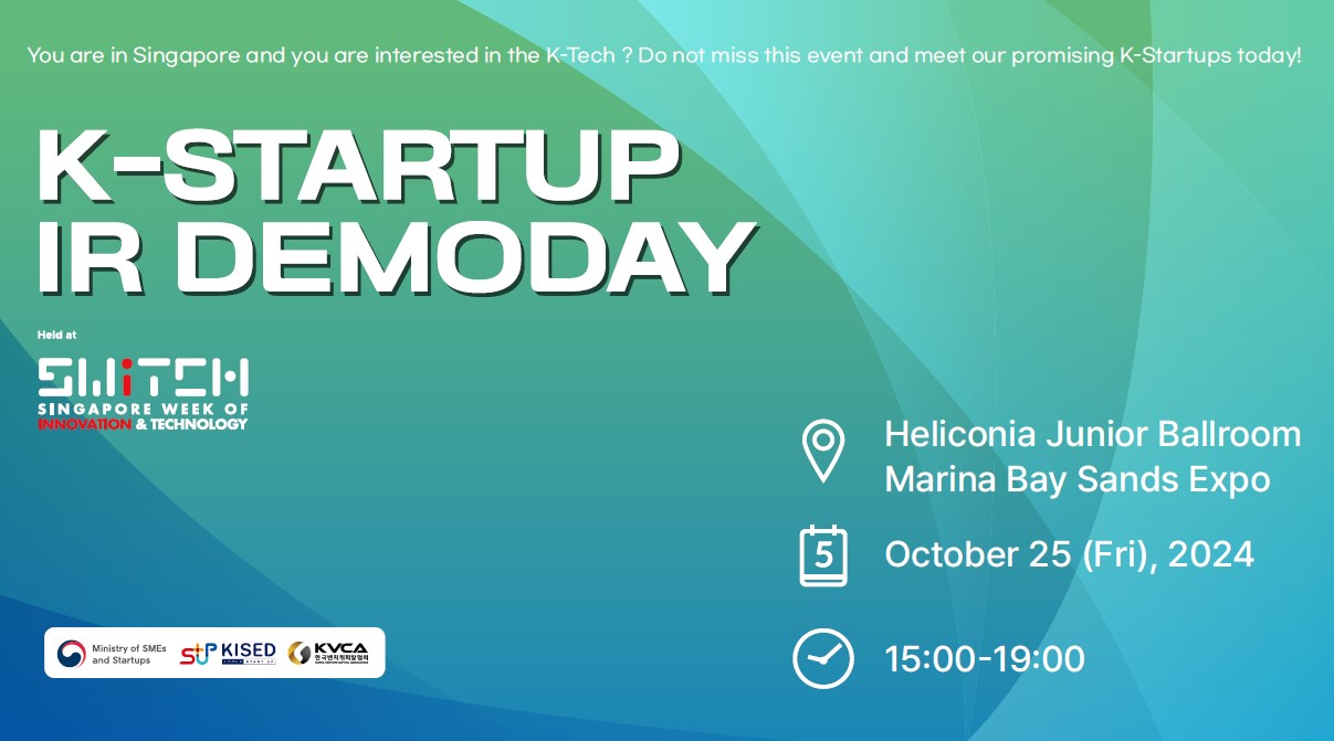 Graphic with text K-Startup IR DemoDay