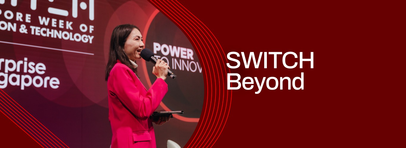 A graphic banner with the text SWITCH Beyond
